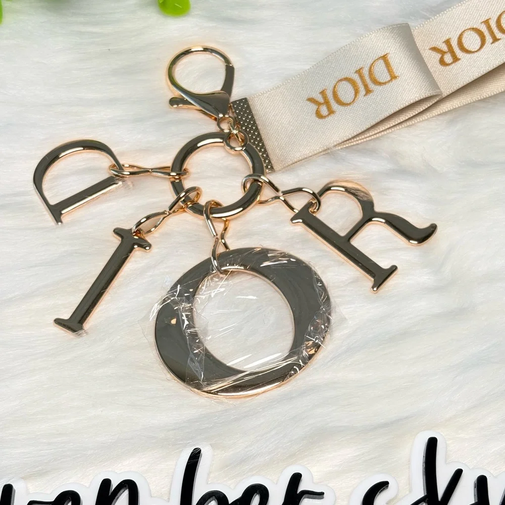 Dior Gold Letter Keychain/Bag‎ Charm